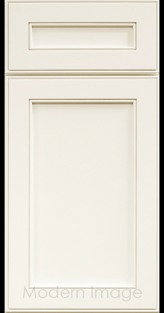 Davis refined Shaker style kitchen cabinet in a Canvas color.
